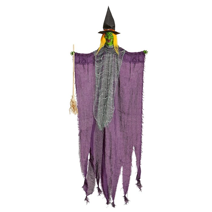 Widmann Heks met bezem hangdeco 138cm