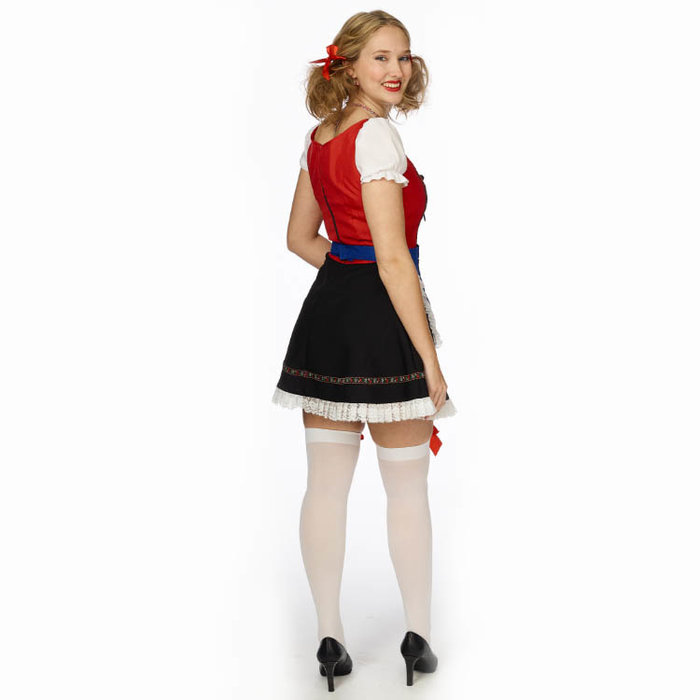 PartyLine Dirndl tiroler dame rood blauw