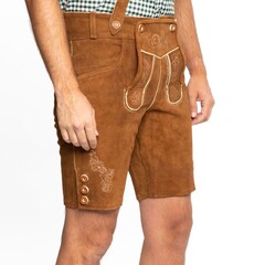 Tannhäuser Lederhose Anton licht bruin kort