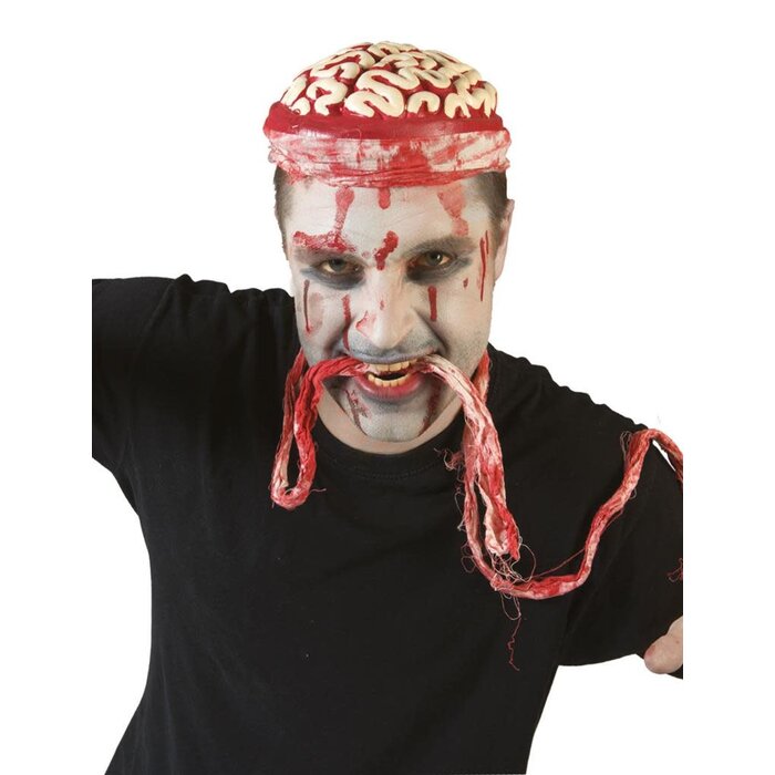 Funny Fashion Hoofddeksel met bloederige hersenen