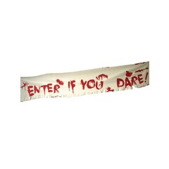 Funny Fashion Banner ENTER IF YOU DARE! Bloodlust 180 x 32 cm