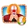 Pruik Clown Bas oranje DOOS 305