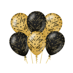 Classy ballons pensioen 6 stuks