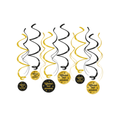 Classy party swirls pensioen decoratie