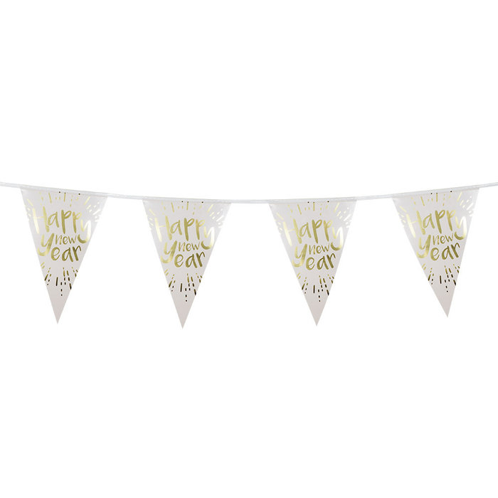 Boland Folievlaggenlijn 'Happy New Year' (30 x 20 cm)(4 m)