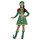 Deluxe Elf-kostuum groen dame