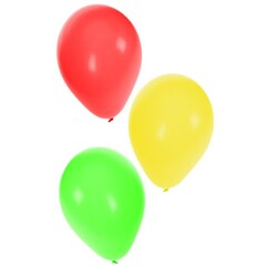 Helium ballon rood geel groen 10 inch per 36