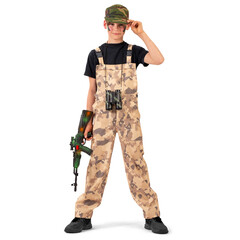 Funny Fashion Leger overal kind camouflage