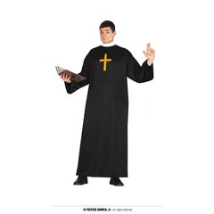 Fiestas Guirca Priester zwart lang kleed