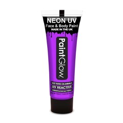 Face & Body paint glow in the dark paars purple (12ml)