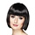 Pruik Boblijn zwart