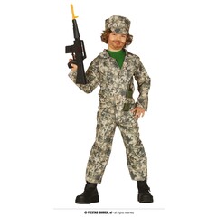 Fiestas Guirca Soldaat kostuum camouflage kind