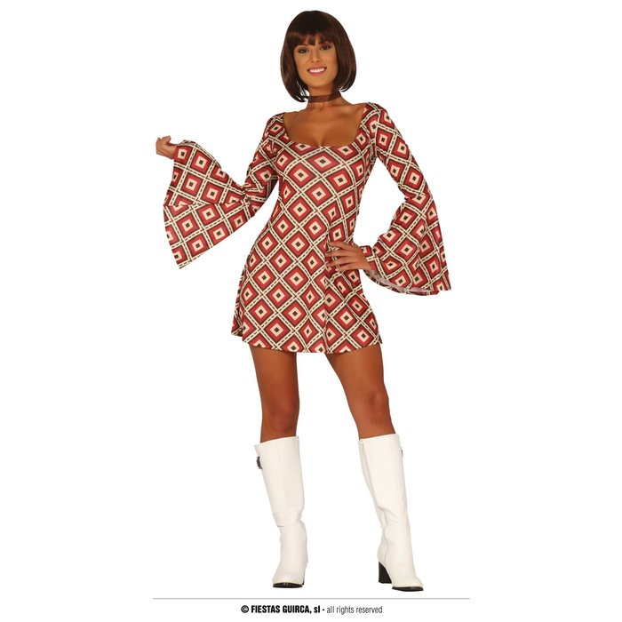 Fiestas Guirca Retro 70's kleedje dames