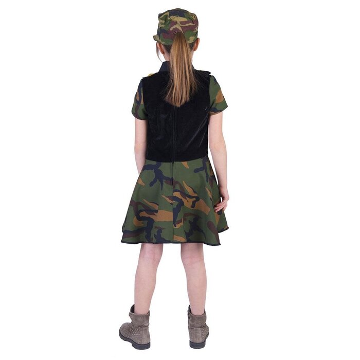 Funny Fashion Leger kleedje camouflage Soldaat Anna meisje