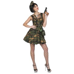 Funny Fashion Soldaat kleedje camouflage leger Angela