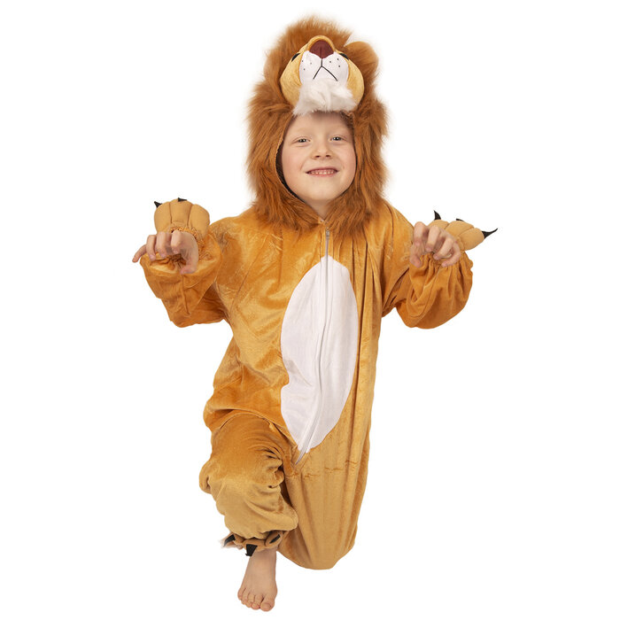 PartyLine Leeuw pluche jumpsuit kind
