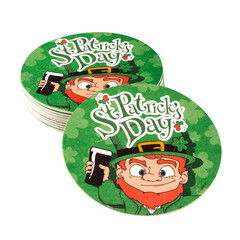 Boland Set 10 Bierviltjes St Patrick's Day (Ø 10 cm)