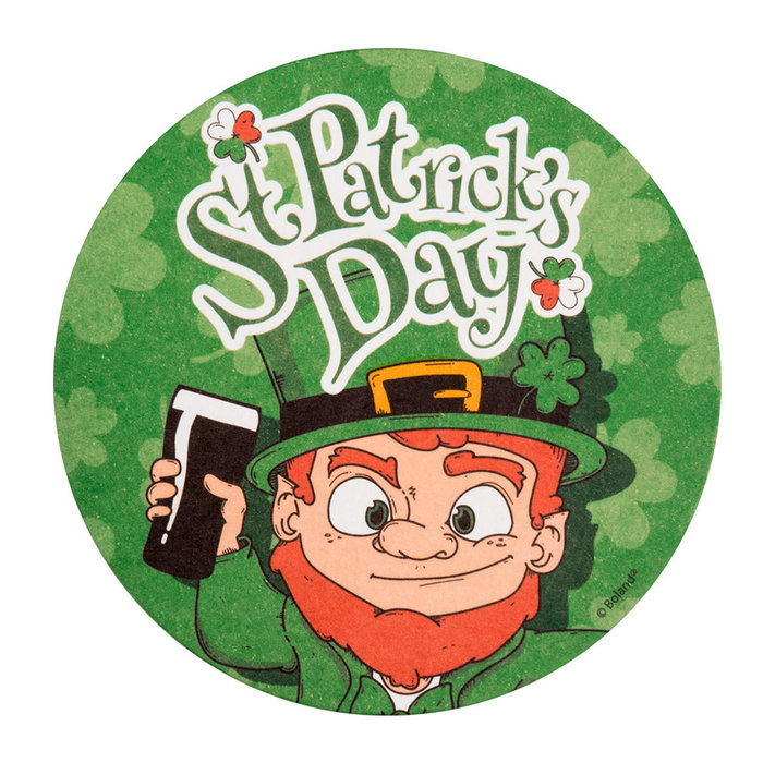 Boland Set 10 Bierviltjes St Patrick's Day (Ø 10 cm)