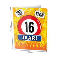 Paper Dreams Window signs - 16 jaar