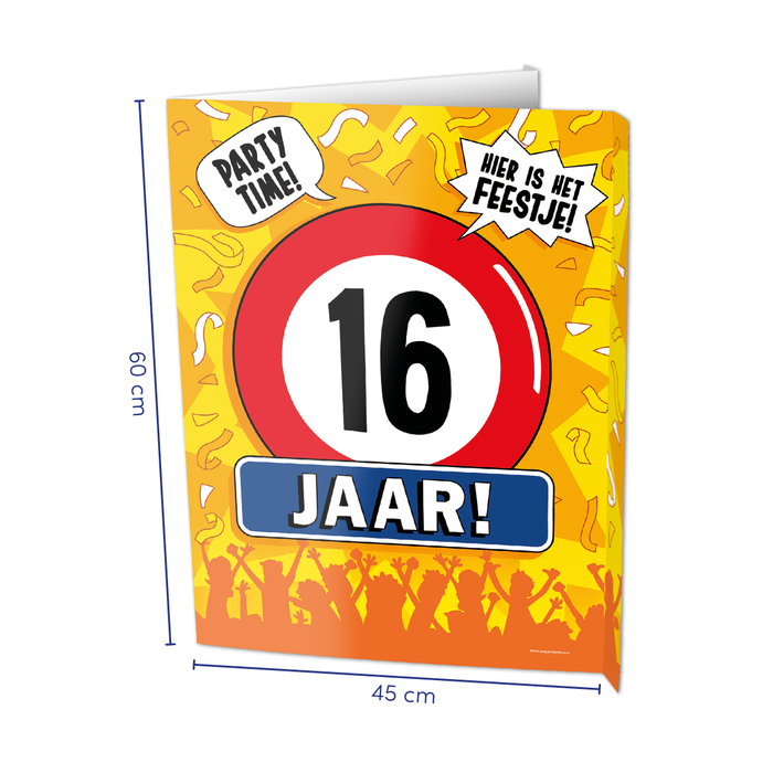 Paper Dreams Window signs - 16 jaar