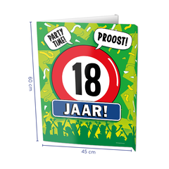 Paper Dreams Window signs - 18 jaar