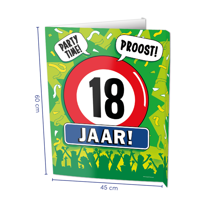 Paper Dreams Window signs - 18 jaar