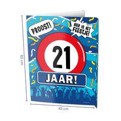 Paper Dreams Window signs - 21 jaar