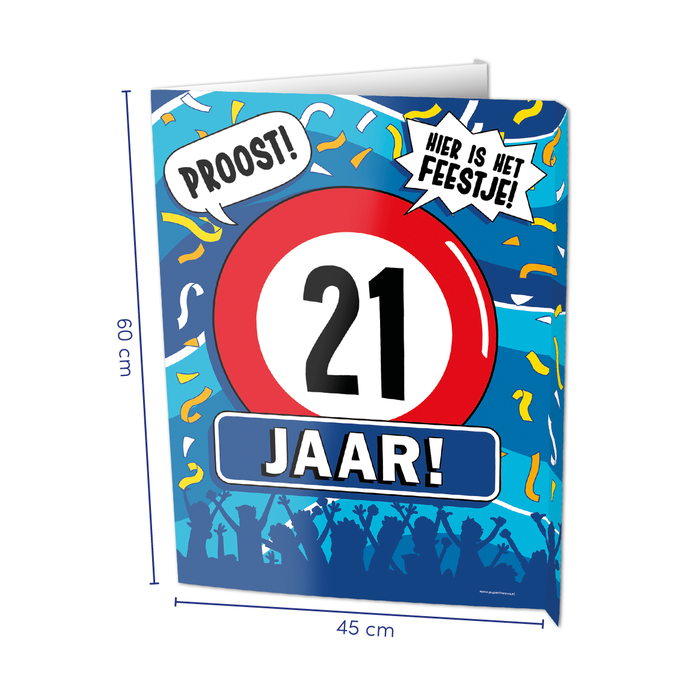 Paper Dreams Window signs - 21 jaar