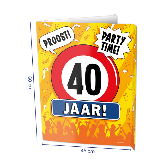 Paper Dreams Window signs - 40 jaar