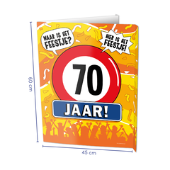 Paper Dreams Window signs - 70 jaar
