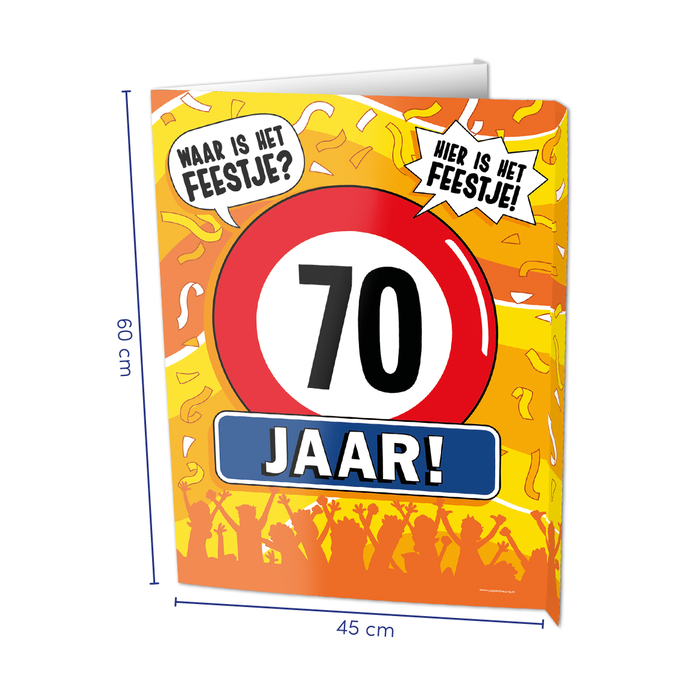 Paper Dreams Window signs - 70 jaar