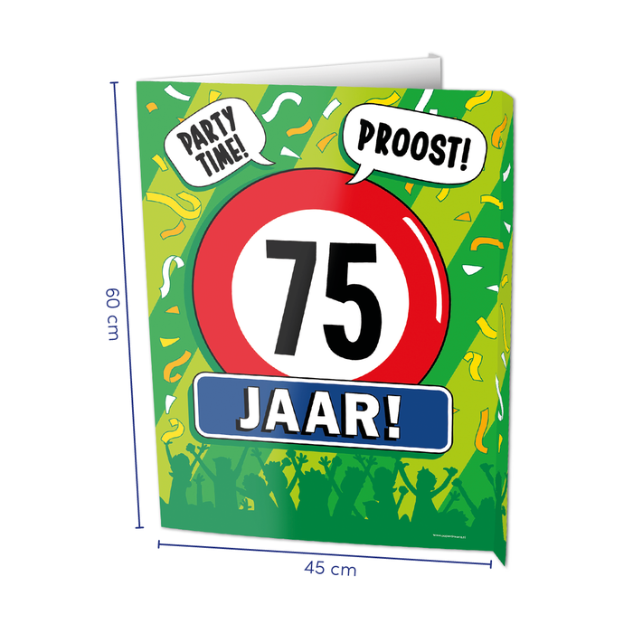 Paper Dreams Window signs - 75 jaar