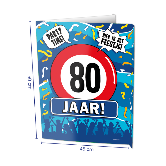 Paper Dreams Window signs - 80 jaar