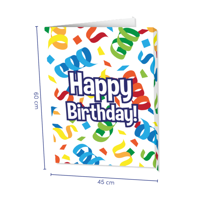 Paper Dreams Window signs - Happy birthday cartoon