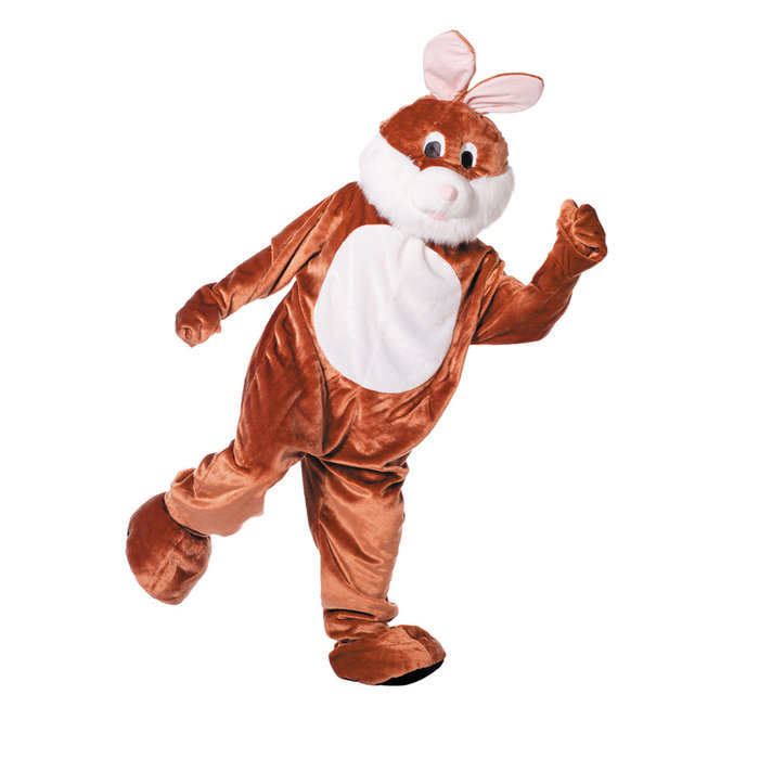 Wilbers & Wilbers Paashaas kostuum mascotte pak bruin