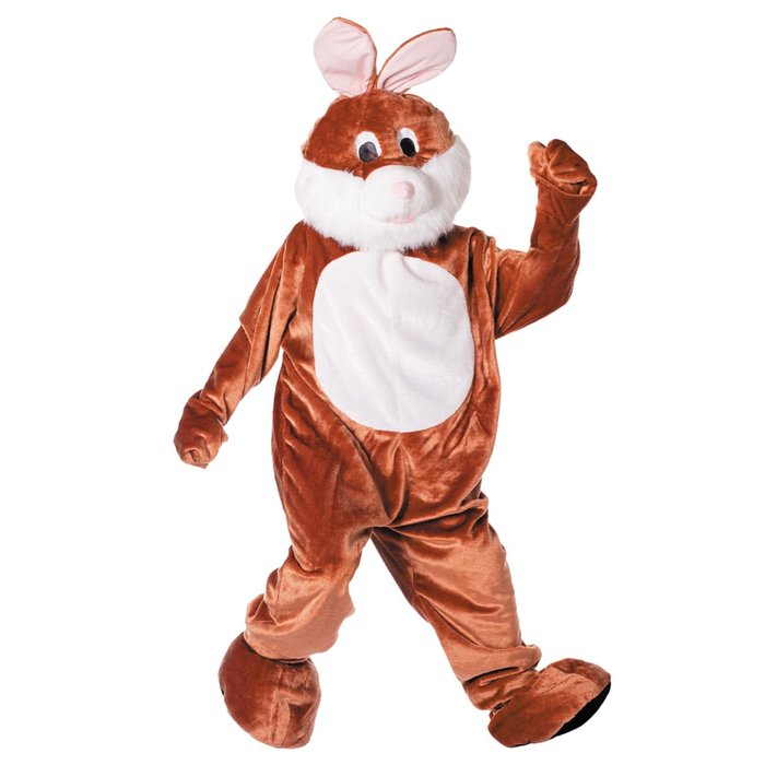 Wilbers & Wilbers Paashaas kostuum mascotte pak bruin