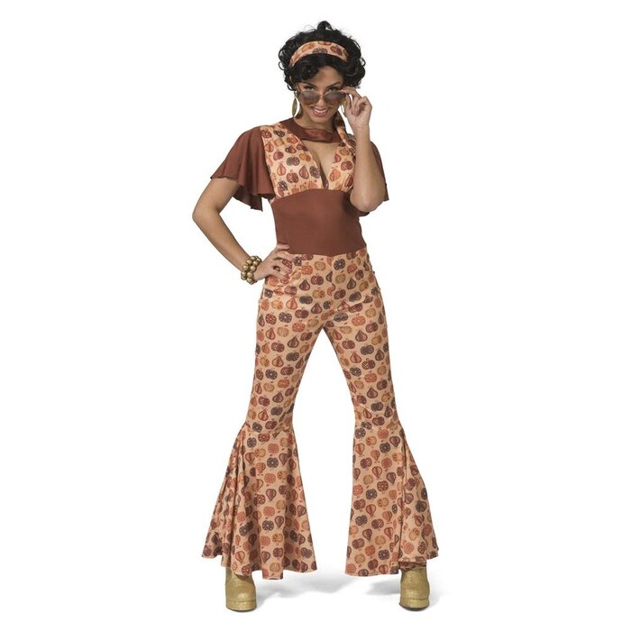 Funny Fashion Seventies hippie jumpsuit fruity dames