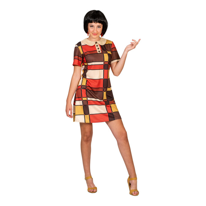 Funny Fashion Retro Hippie Disco jurk dames jaren 70