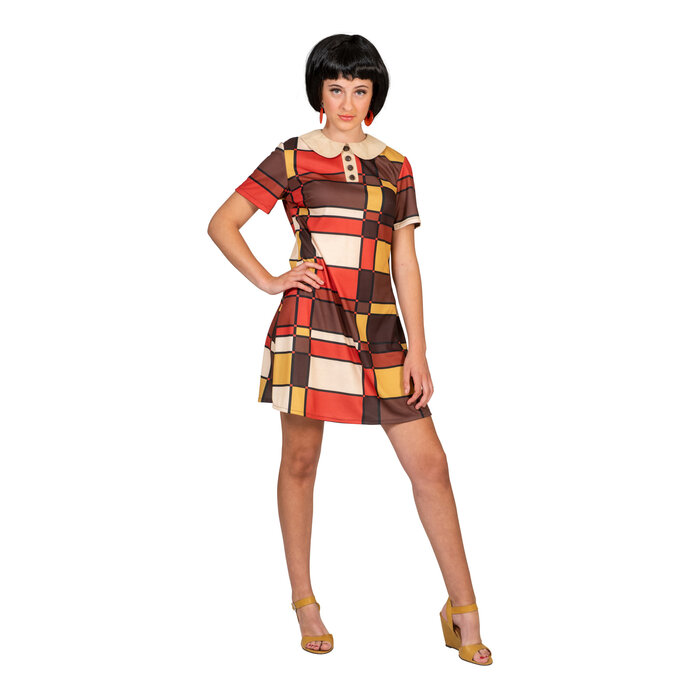 Funny Fashion Retro Hippie Disco jurk dames jaren 70