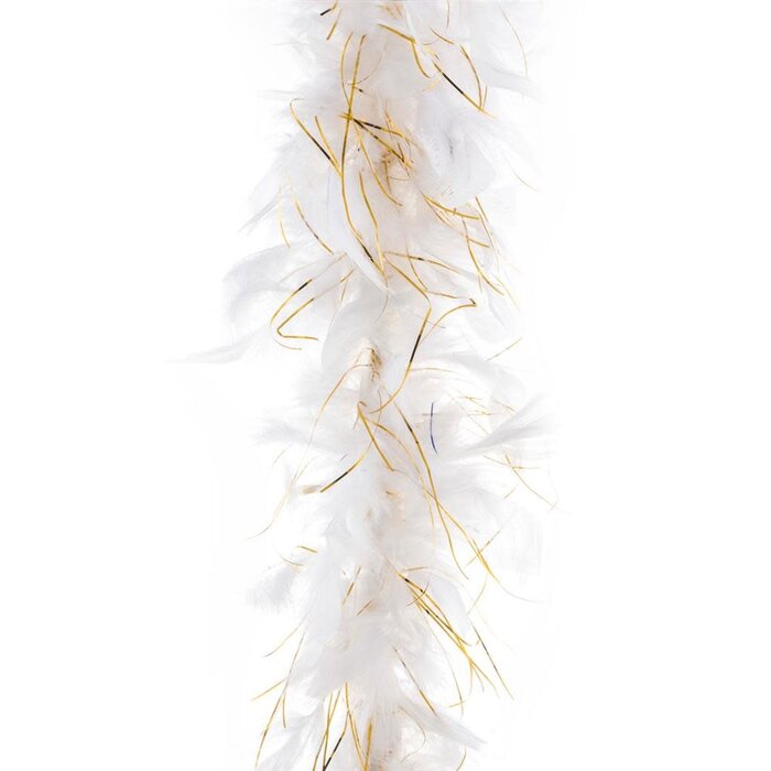 Funny Fashion Boa wit met gouddraad 2m 45gr
