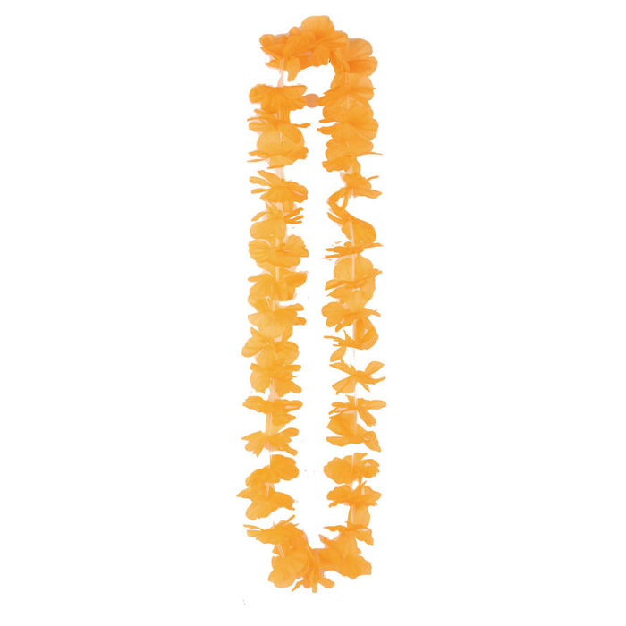 PartyLine Hawaii slinger bloemen krans ORANJE
