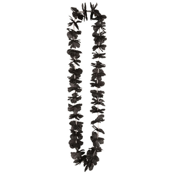 PartyLine Hawaii slinger bloemen krans ZWART