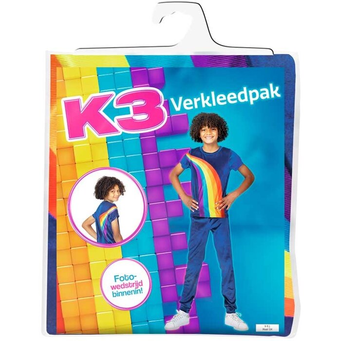 Studio 100 K3 verkleedkleding regenboog jongens & meisjes