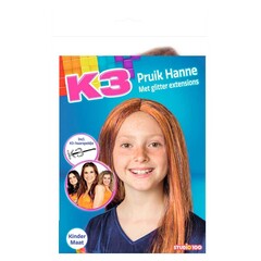 Studio 100 K3 pruik Hanne met glitter extensions