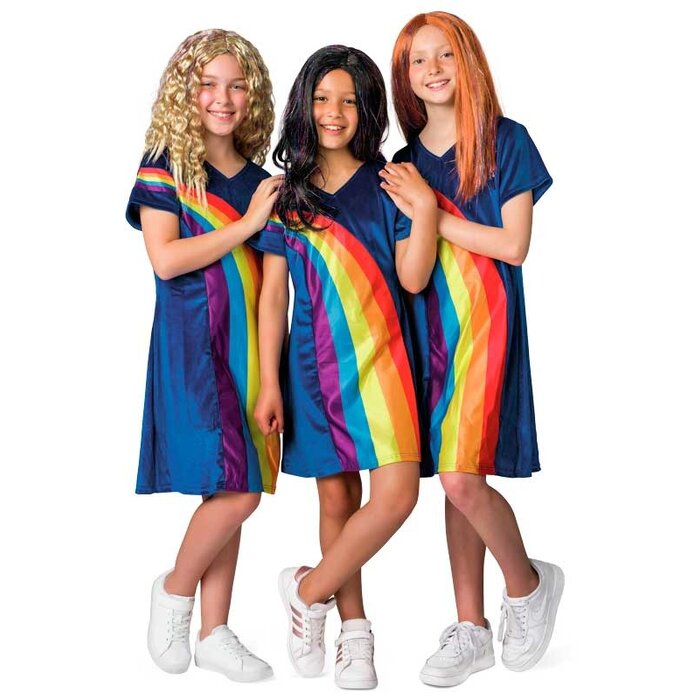 Studio 100 K3 pruik Julia met glitter extensions