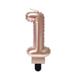 Paper Dreams Kaars folie ballon rose cijfer 1