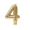 Paper Dreams Kaars folie ballon goud cijfer 4