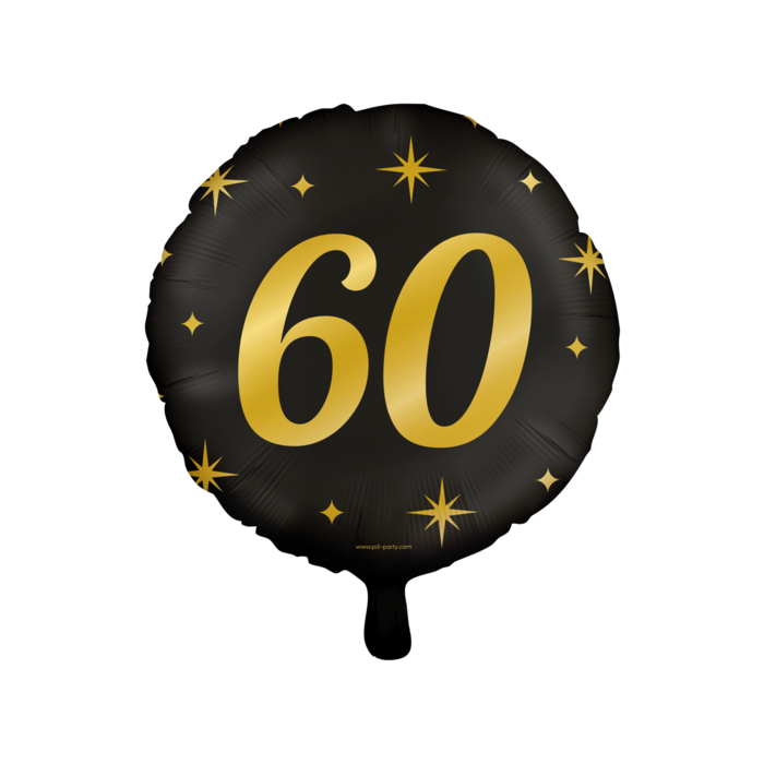 Paperdreams Folie ballon 60 zwart/goud 46cm