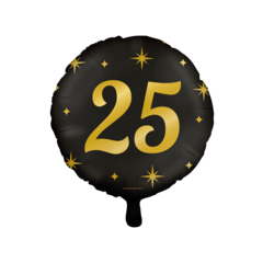 Paperdreams Folie ballon 25 zwart/goud 46cm