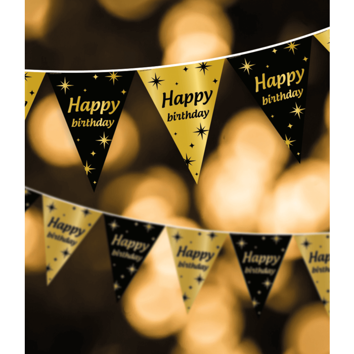 Paperdreams Vlaggenlijn You did It zwart/goud classy party